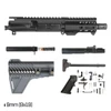 MCS AR-9 9MM 5 INCH AR PISTOL BUILD KIT FREEFLOAT M-LOK HANDGUARD FIN PISTOL BRACE 