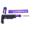 MCS AR-15 Ultralight Series Furniture Set 12" - Anodized Royal Purple 