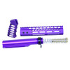 MCS AR-15 9″ Pistol Brace Build Kit With Milspec Buffer Tube - Anodized Royal Purple 