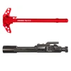 MCS AR15 BCG RED AMBIDEXTROUS CHARGING HANDLE COMBO - 5.56/.223/.300/.350 COMPLETE BOLT CARRIER GROUP