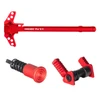 MCS AR-15 ALUMINUM RED FORWARD ASSIST, RED AMBI SAFETY SELECTOR, RED AMBI CHARGING HANDLE COMBO 