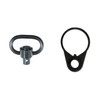 MCS AR-15 QD SLING SWIVEL ADAPTER 1.25”, AR15 END PLATE WITH CENTER AMBIDEXTROUS QD SLING SWIVEL ATTACHMENT POINT 