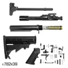 MCS AR-15 7.62X39 CARBINE BUILD KIT - M4 STYLE STOCK + CARBINE BUFFER TUBE KIT + COMPLETE LOWER PARTS KIT + MIL-SPEC BOLT CARRIER GROUP & CHARGING HANDLE