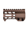 MCS AR-15 4.2" M-LOK Handguard with Integrated Hand Stop for 223/5.56 Uppers - Bronze 
