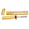MCS AR-15 12″ Pistol Brace Build Kit With Mil-spec Buffer Tube - Anodized Gold 