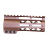 MCS AR-15 5″ M-LOK Free Floating Handguard With Monolithic Top Rail - Anodized Bronze 