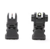 MCS Polymer Flip Up Front And Rear Sight w/ Red And Green Dots 