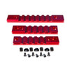 MCS Picatinny Rail Section Kit for M-LOK Style Slots 3 Piece Red 