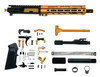 MCS AR-15 5.56 Nato 10.5″ Pistol Upper Complete Build Kits Assembled Black barrel Upper 