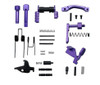 MCS AR-15 Lower Parts Kit Except Trigger, Hammer, and Grip Anodized Colors 