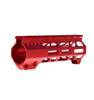 MCS Red M-LOK Free Float Handguard for 223/5.56 Uppers, 7" 