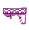 MCS Skeletonized 223/5.56/308 Stabilizing Fin for 6 Position Mil Spec Tubes, Purple Anodized Aluminum 