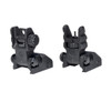 MCS Advanced Tactical Flip Up Front and Rear Sight Set, Aluminum 