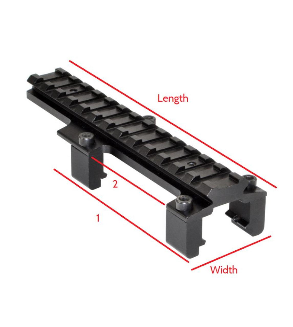 Claw Mount for HK GSG-5 MP5, Aluminum, Black