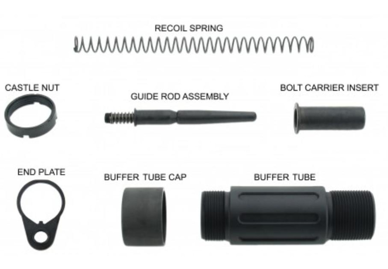 MCS 3.5" SHORT BUFFER TUBE SYSTEM (QD END PLATE) 