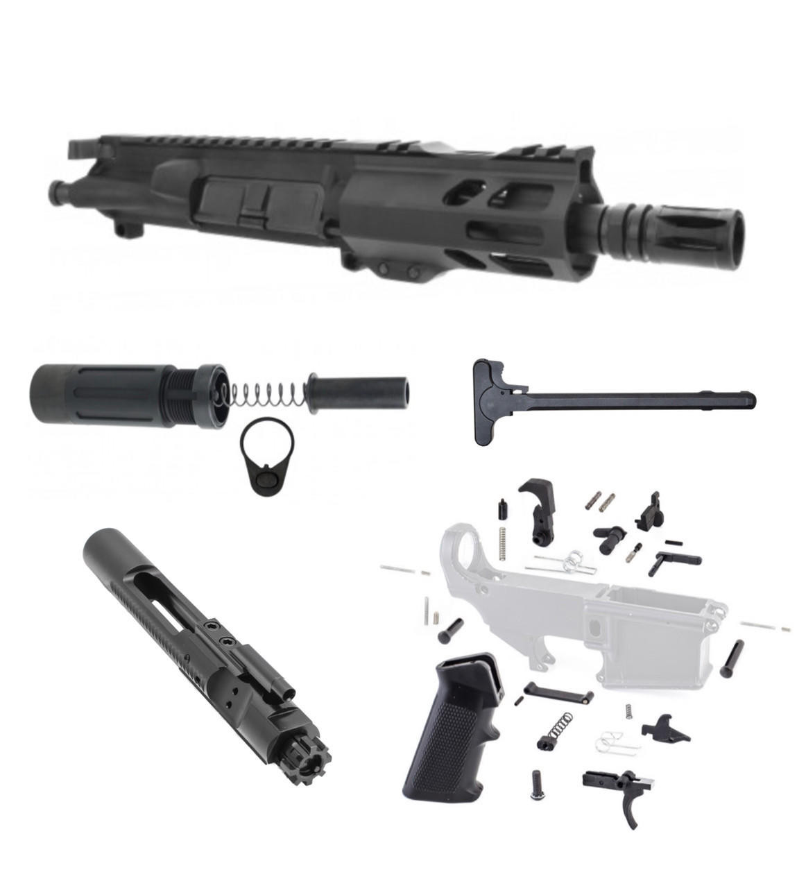 MCS Shorty 5" AR15 Complete Build Kit 300 Blackout 