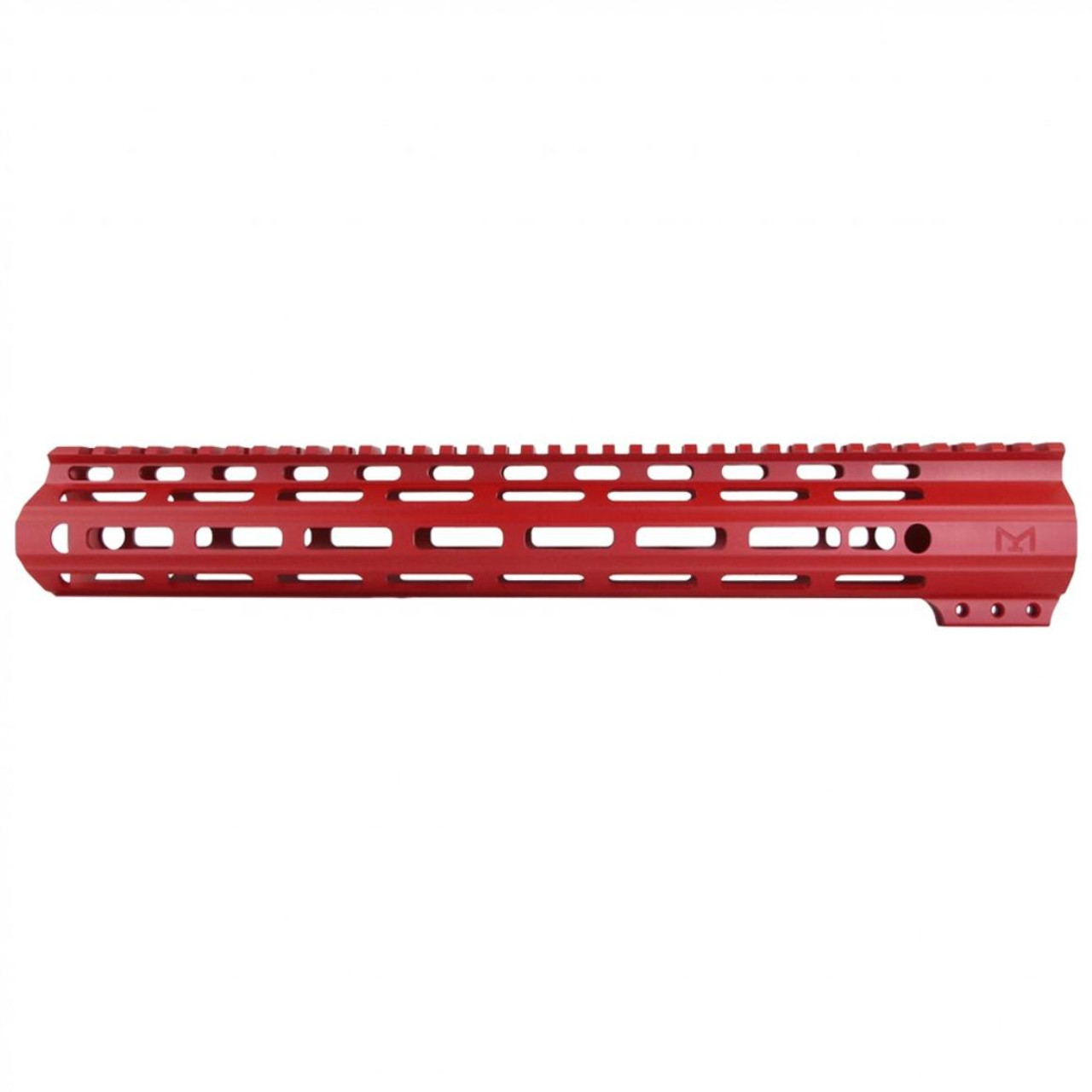 MCS AR-15 M-Lok Super Slim Light Free Float Handguard MADE IN USA Red Options Available 