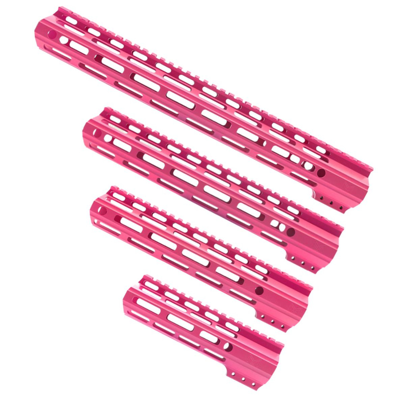 MCS AR-15 M-Lok Super Slim Light Free Float Handguard MADE IN USA Pink Options Available 