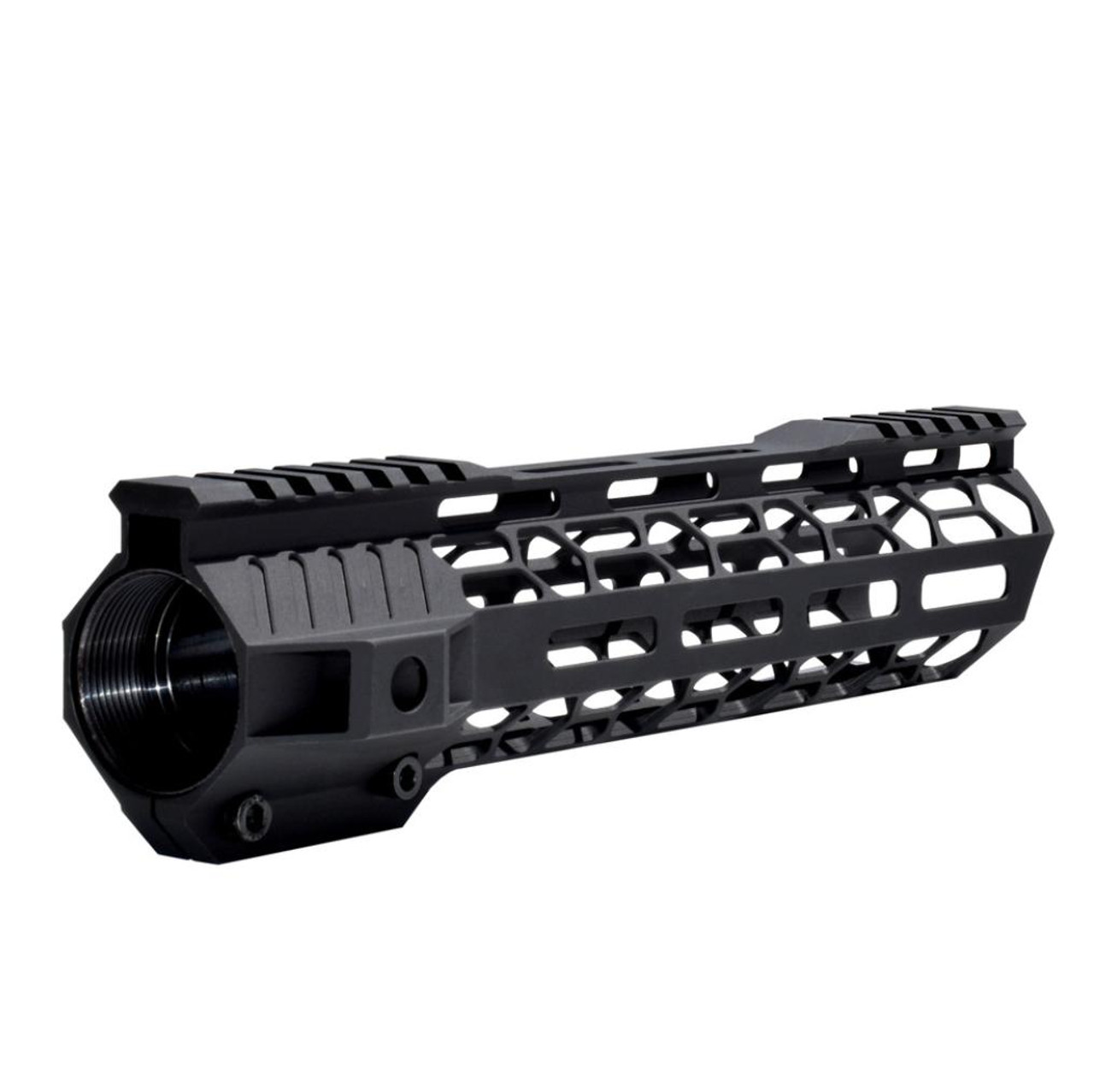 MCS 10" Super Light Free Float M-LOK Handguard with Partial Top Rail, LR 308 DMPS High Profile Made in the USA 