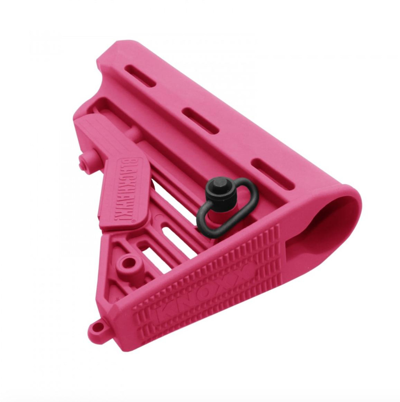 MCS AR-15 M4 Blackhawk Knoxx Collapsible Mil-spec Stock - Cerakote Pink 