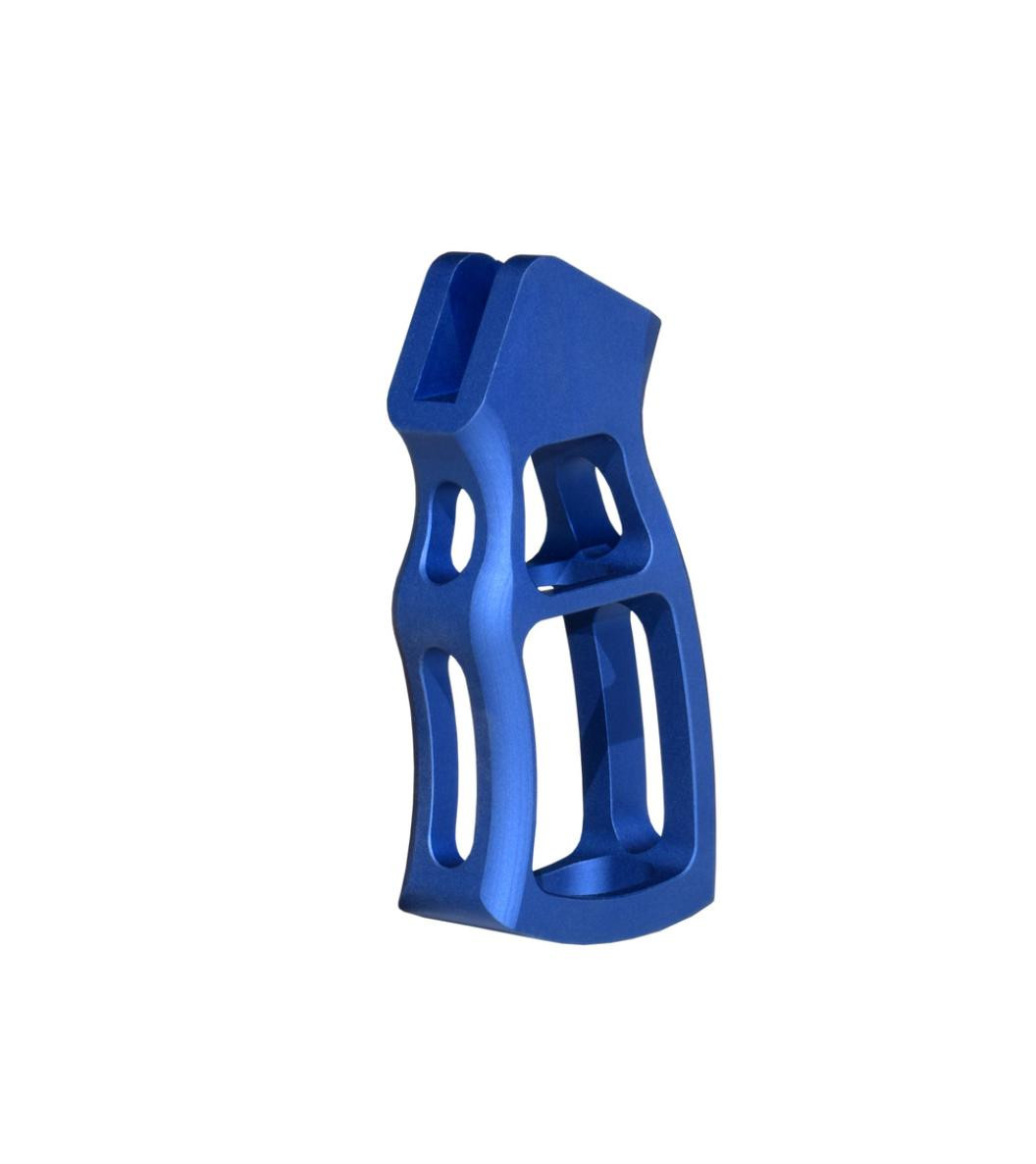 Skeletonized Ergonomic Rear Pistol Style Grip, Dark Blue