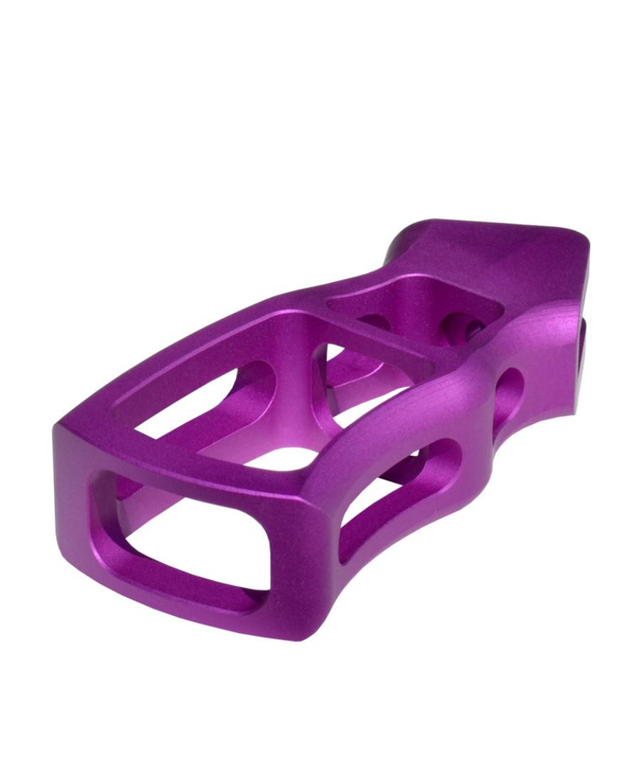 Skeletonized Ergonomic Rear Pistol Style Grip, Purple