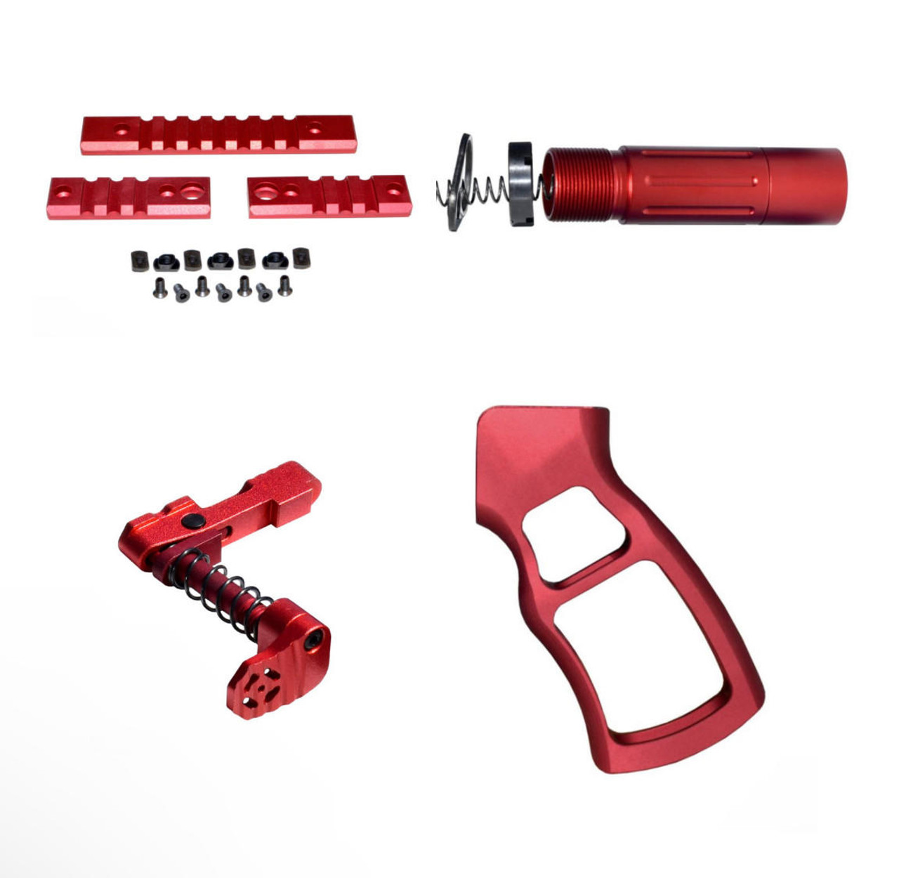 MCS Short Buffer 4 Part kit Anodized Colors 