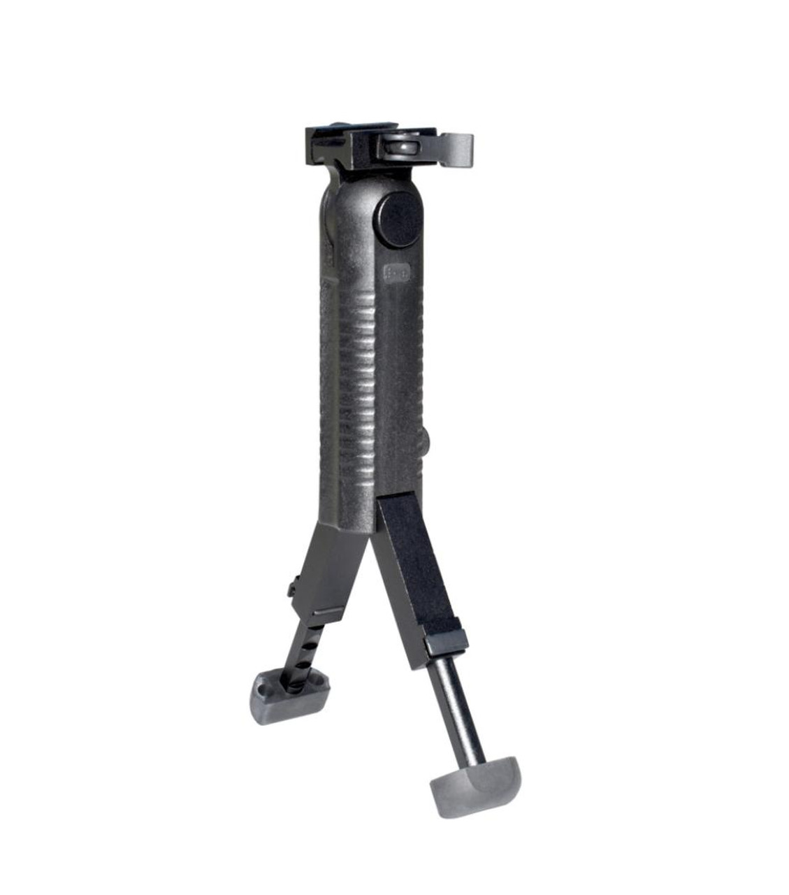 MCS Foldable Fore Grip with Extendable Bipod Legs 5 Position Picatinny Mount 