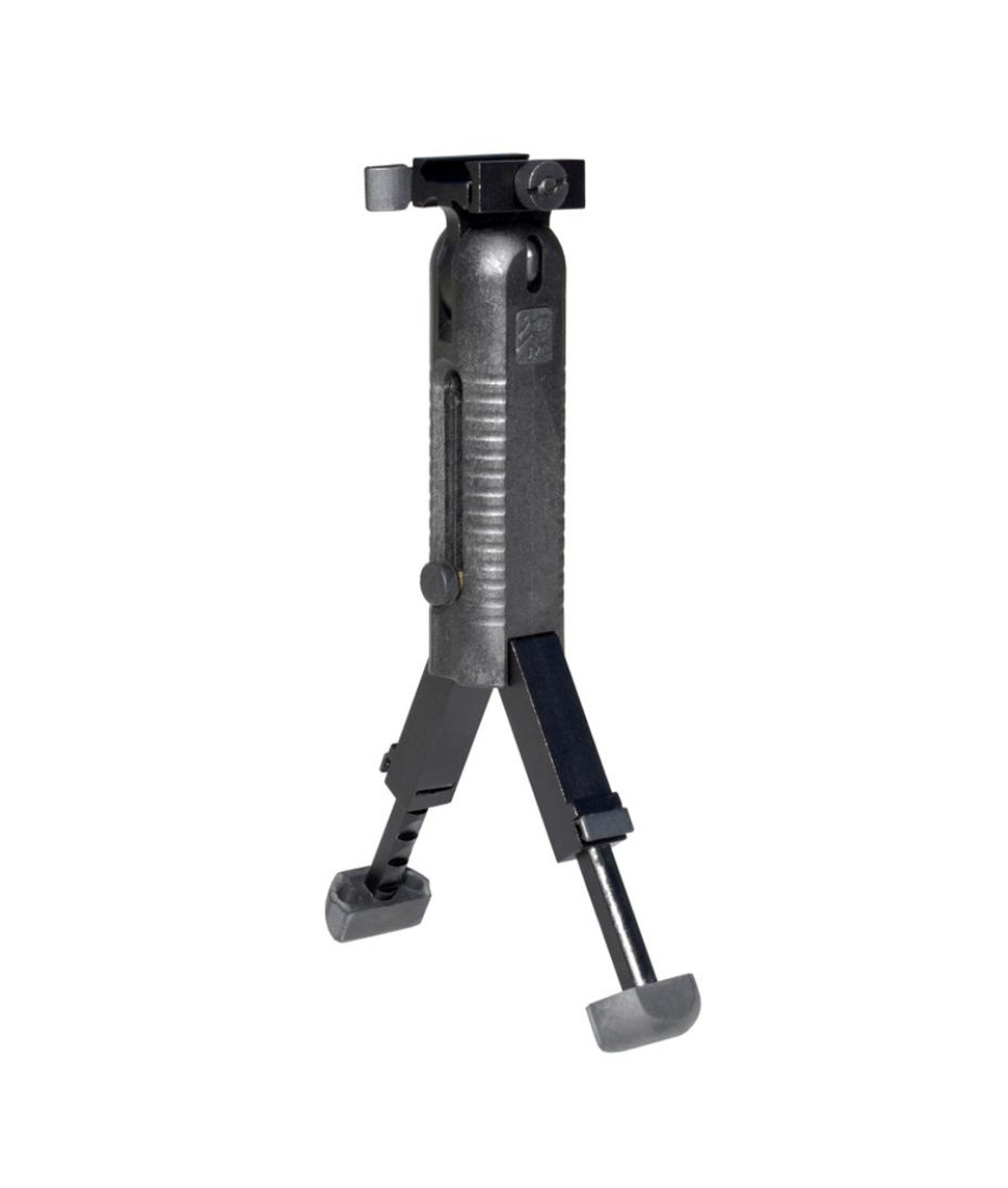 MCS Foldable Fore Grip with Extendable Bipod Legs 5 Position Picatinny Mount 