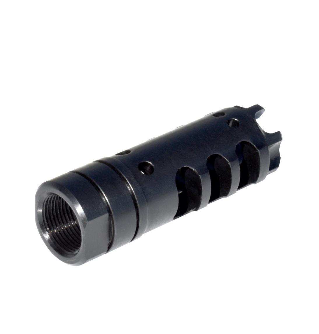 1/2″x28 Steel Muzzle Brake for AR15 .223/5.56, Black MZ-16-01-B