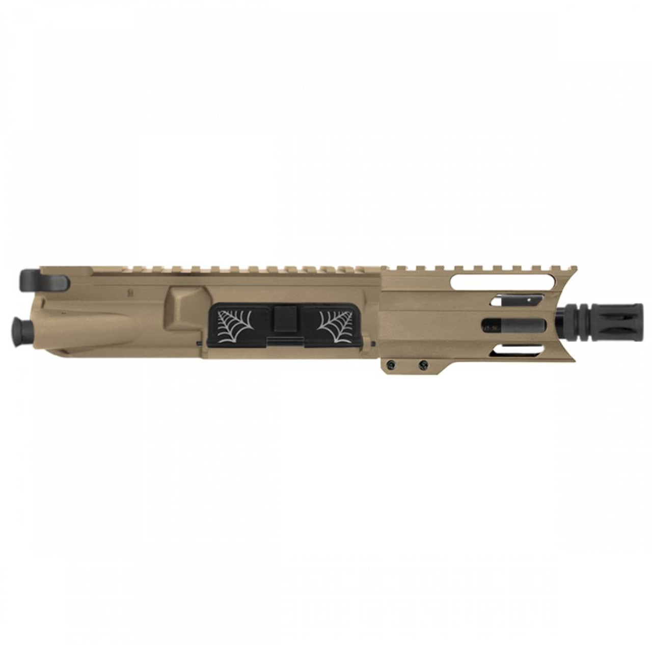 MCS AR-15 5.56 NATO SPIDER 5'' PISTOL UPPER WITH 4'' HANDGUARD  FLAT DARK EARTH 