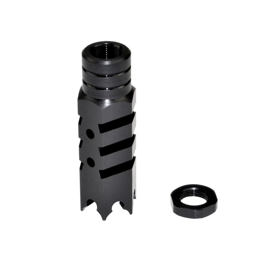 Shark Muzzle Brake 11/16”x24 for .450 Bushmaster Black