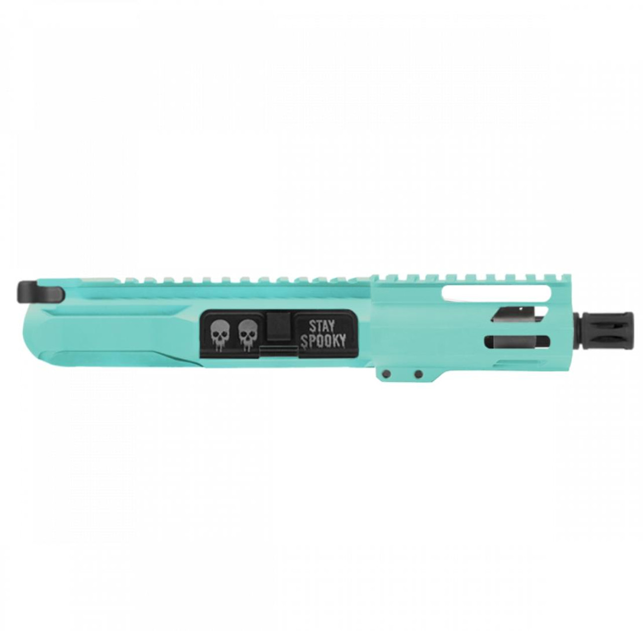 MCS AR-15 5.56 NATO SPOOKY 5'' PISTOL UPPER WITH 4'' HANDGUARD ROBINS EGG 