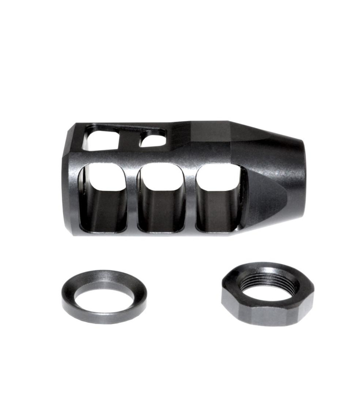 MCS 49/64”x20 Muzzle Brake for .50 Beowulf, Black 