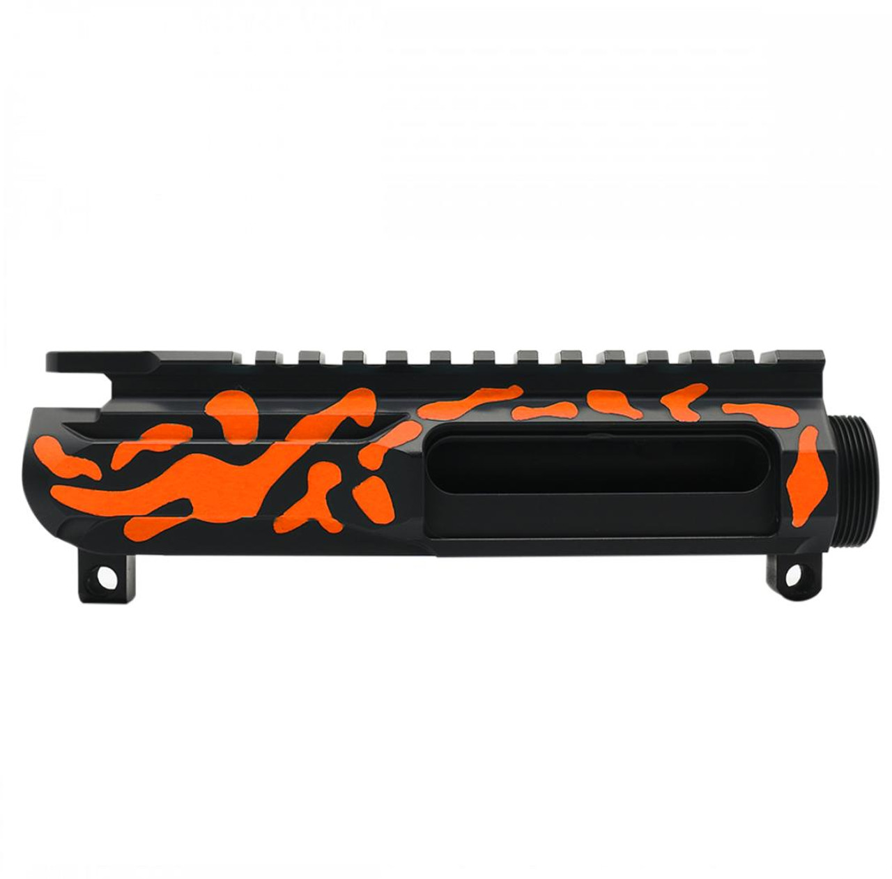 MCS CERAKOTE CAMO AR-15/47/9/300 Billet Upper Receiver Black and Hunter Orange - Made in USA 