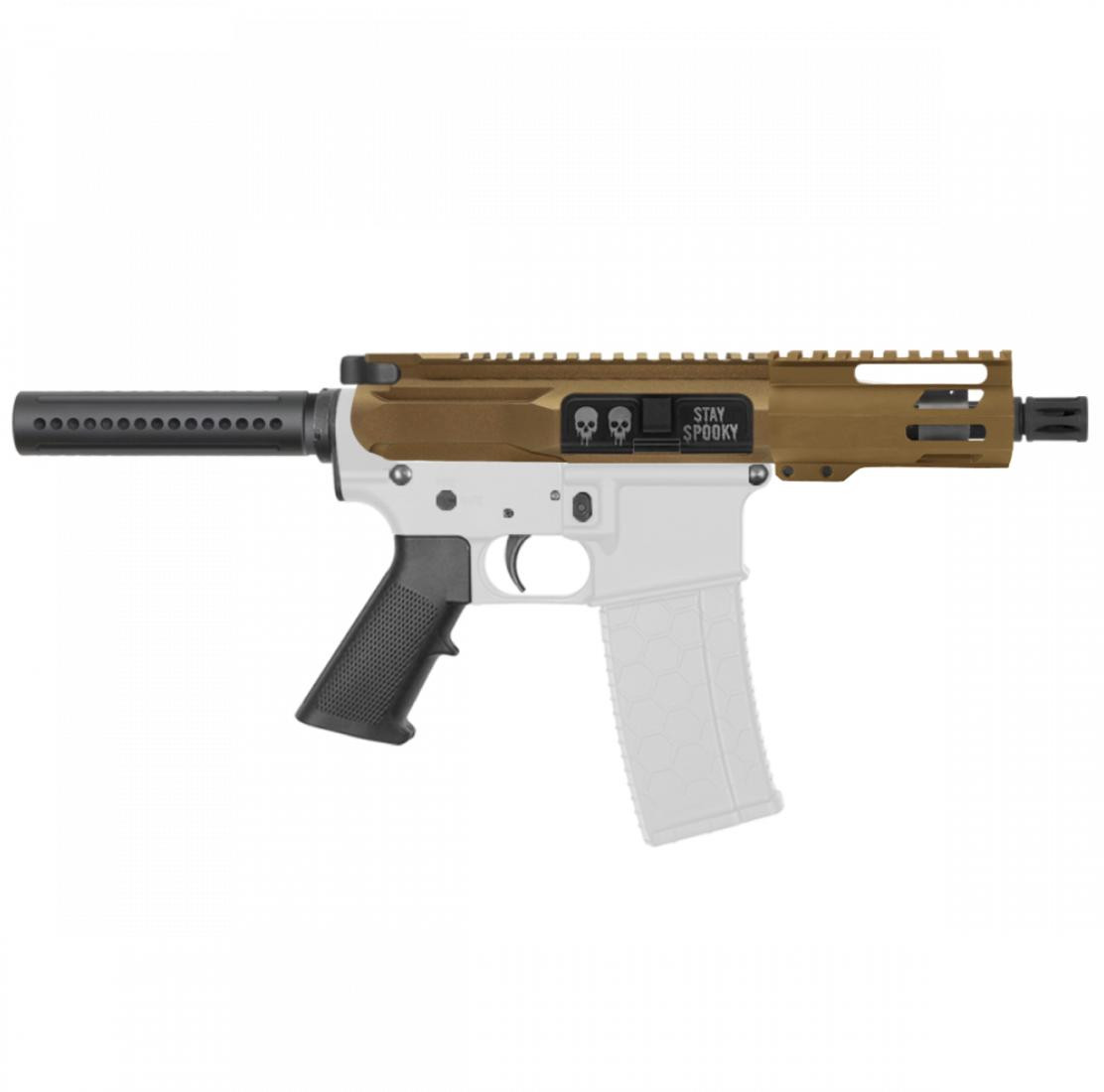 AR-15 5.56 NATO 5'' SPOOKY PISTOL KIT BILLET UPPER WITH 4