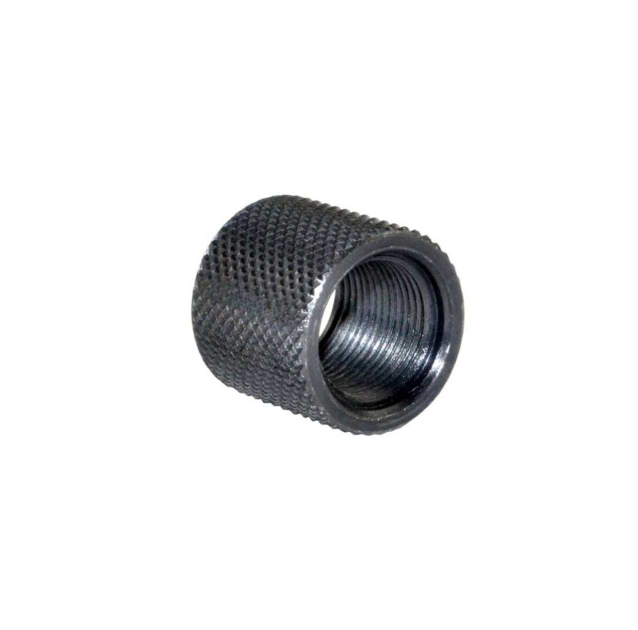 MCS AR-15 Barrel Thread Protector Nut for 1/2"x28 Muzzle Threading Black Carbon Steel 