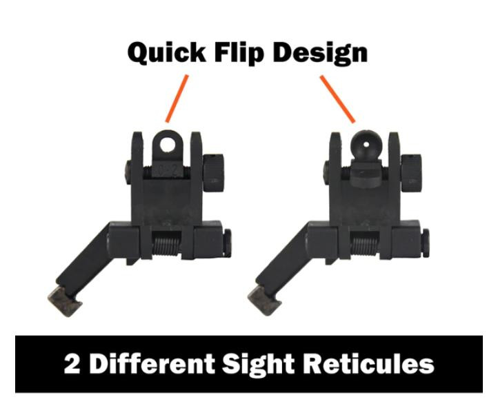 MCS USA 45 Degree Offset Flip Up Sights