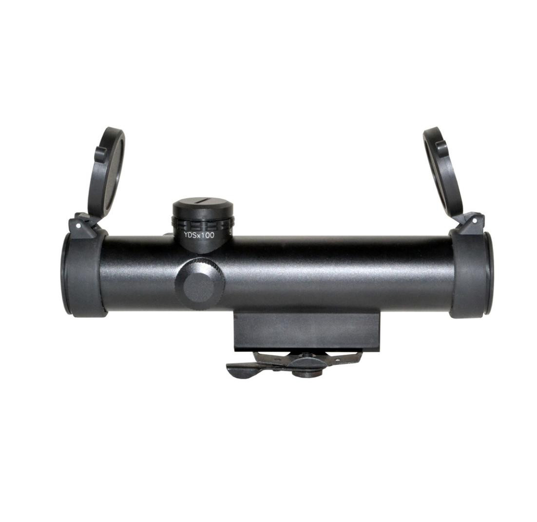 HANTOPTIK 4x32 Rifle Scope - Red/Green/Blue MOA Dot Reticle - 1 Inch Tube With Picatinny Mount