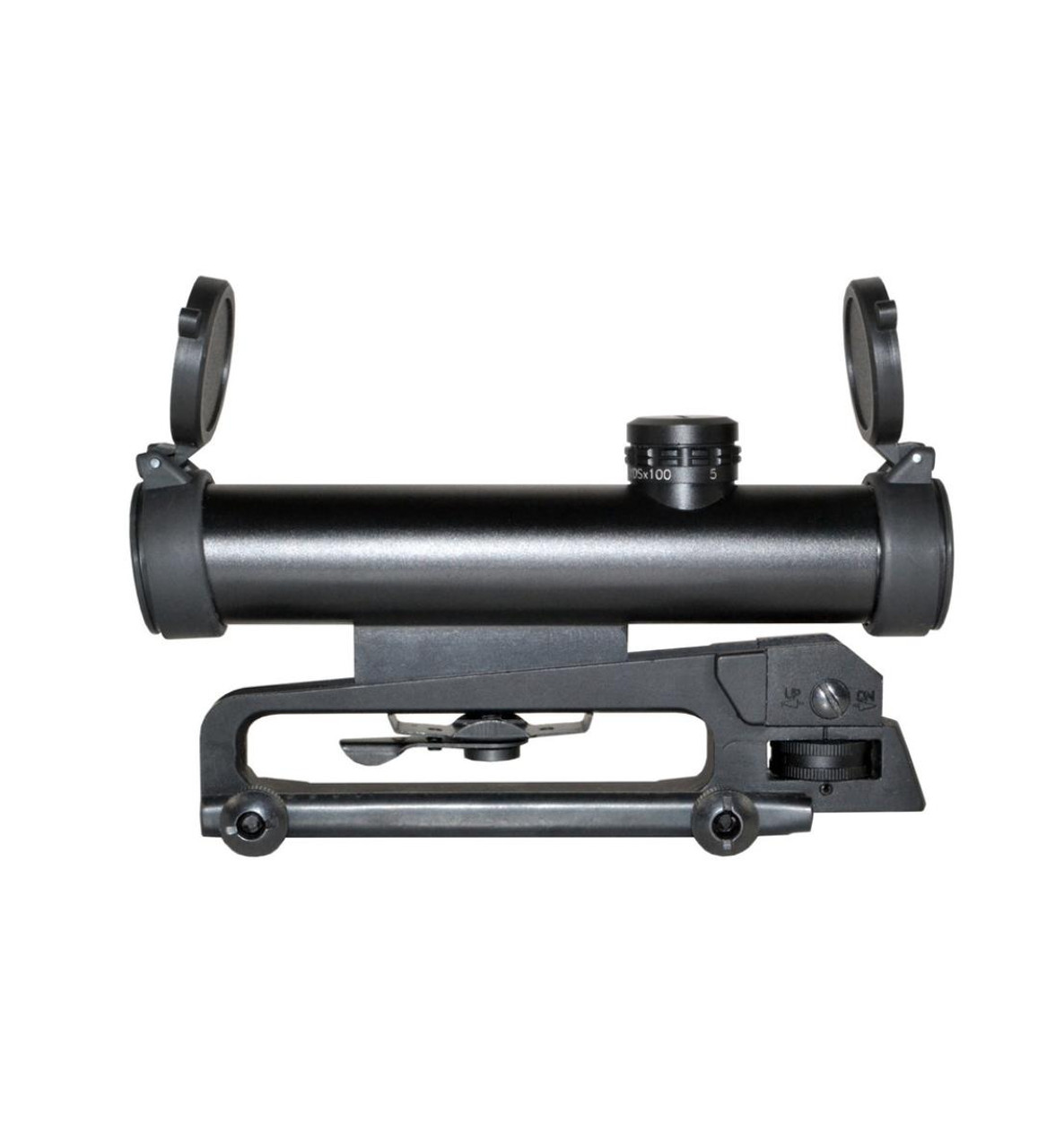 MCS 4X20 Compact Red/Green Illuminated Reticle Scope, Duplex with Carry Handle & Picatinny Mounts 