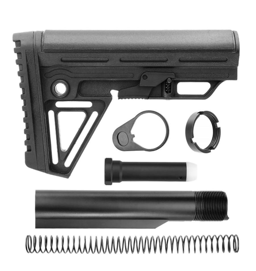 Alpha Stock Mil-Spec Kit - Black - MCSGEARUP