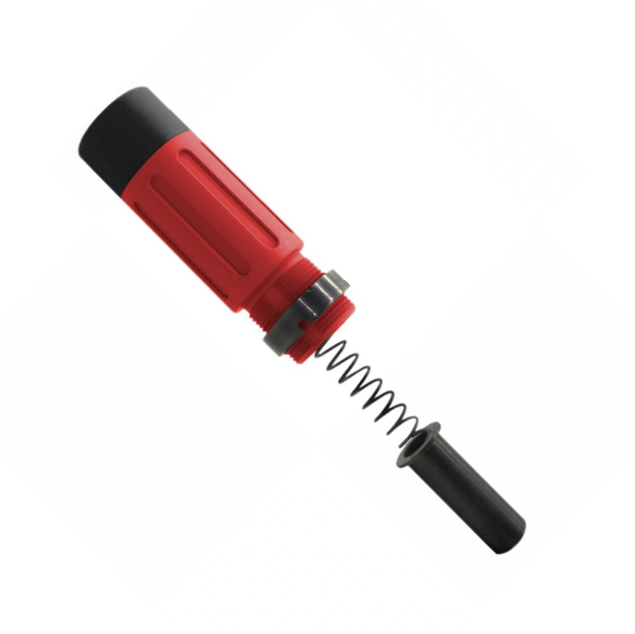 MCS AR-15 Complete Compact Short Buffer Tube Kit 3.5'' Cerakote - Red W/ Black Cap 
