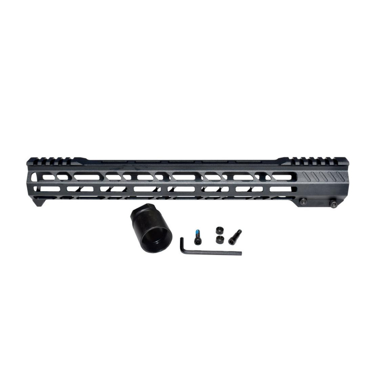 MCS 15" M-LOK Free Float Handguard with Integrated Hand Stop for 223/5.56 Uppers 
