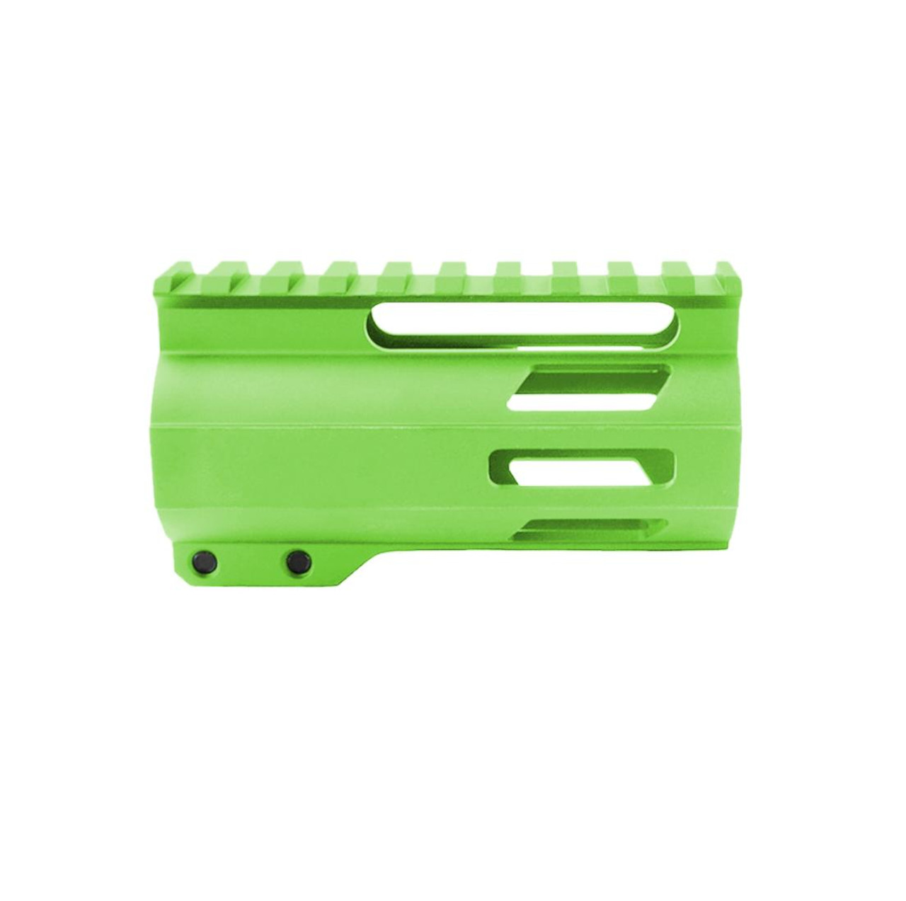 MCS Cerakote Zombie Green AR-15 4" M-Lok Super Slim Free Float Handguard W/ 2" & 3" M-Lok Rail Sections 