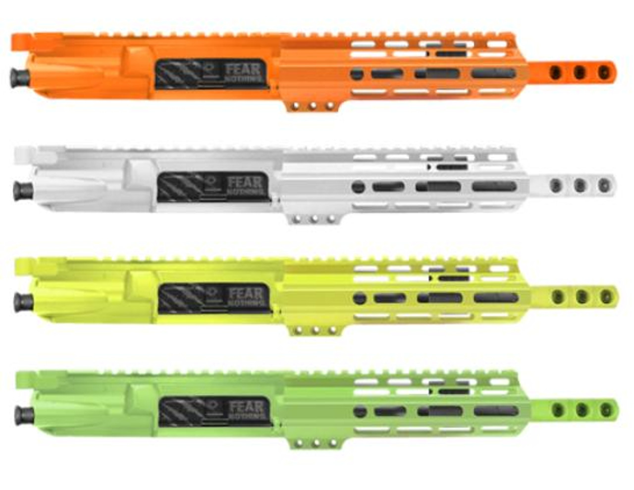 MCS AR-15 5.56 NATO 7'' PISTOL FORGED UPPER WITH 7'' HANDGUARD NEON CERAKOTE COLOR SET OPTIONS 