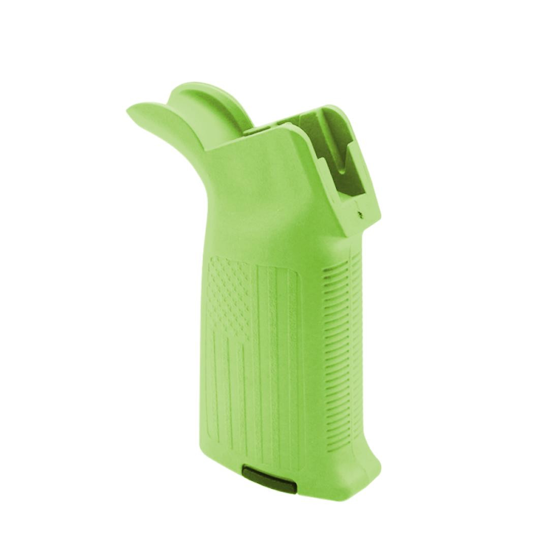 AR-15/10 A2 Style Pistol Grip with USA Flag Pattern - Zombie Green
