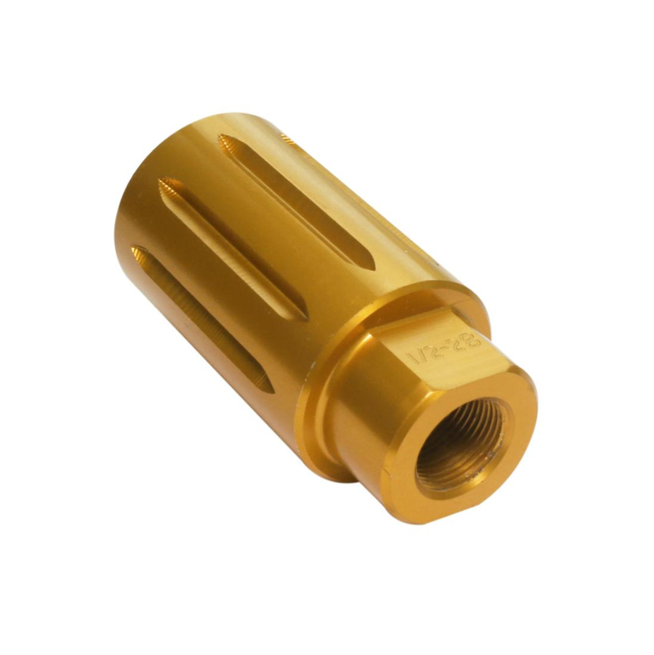 MCS AR-15/.223/5.56 Flash Can Muzzle Brake  - Anodized Gold 