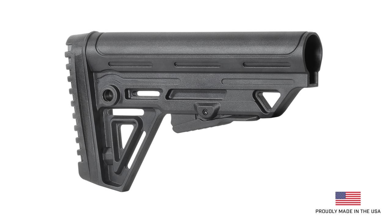 Alpha Mil Spec Collapsible Rifle Butt Stock - Black