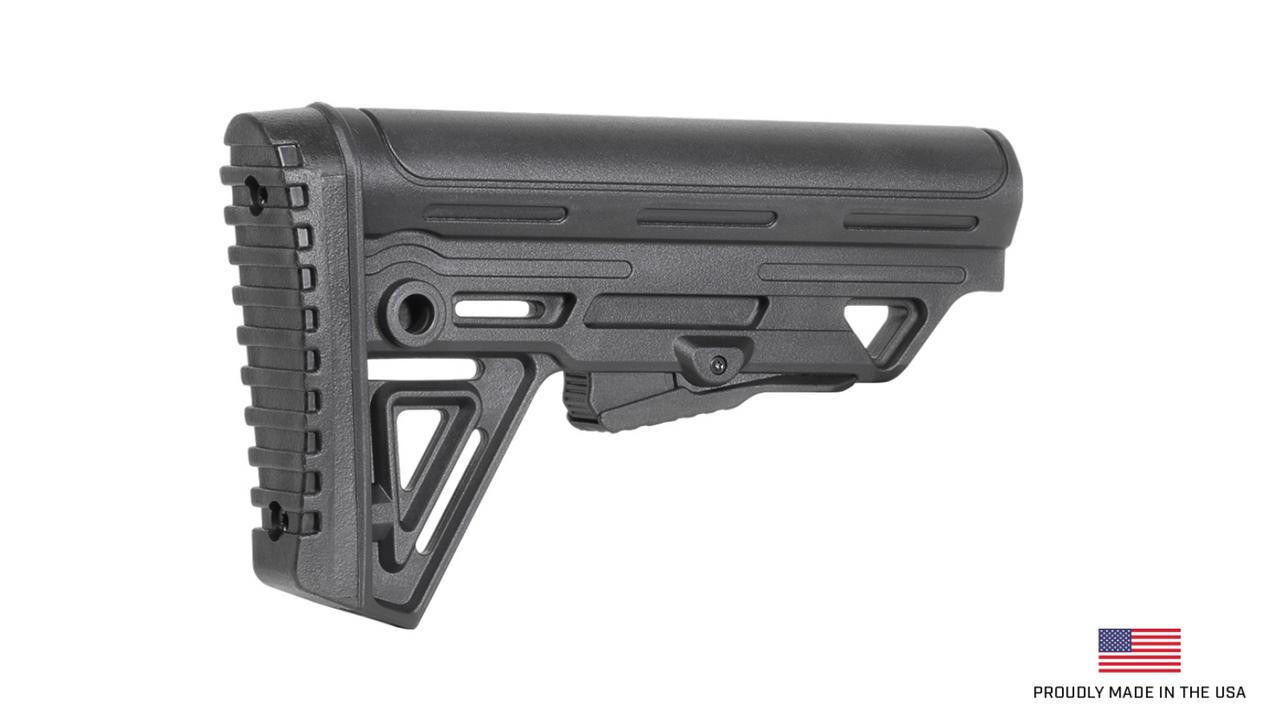Alpha Mil Spec Collapsible Rifle Butt Stock - Black