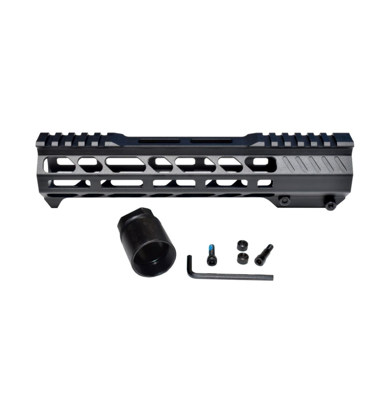 MCS 9.5" M-LOK Free Float Handguard with Integrated Hand Stop for 223/5.56 Uppers 